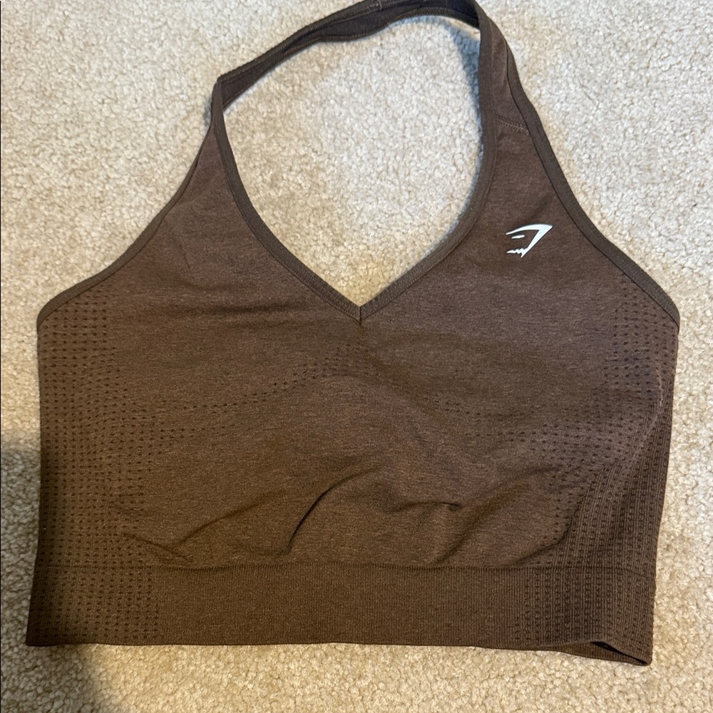 Gymshark Chocolate Brown Sports Bra